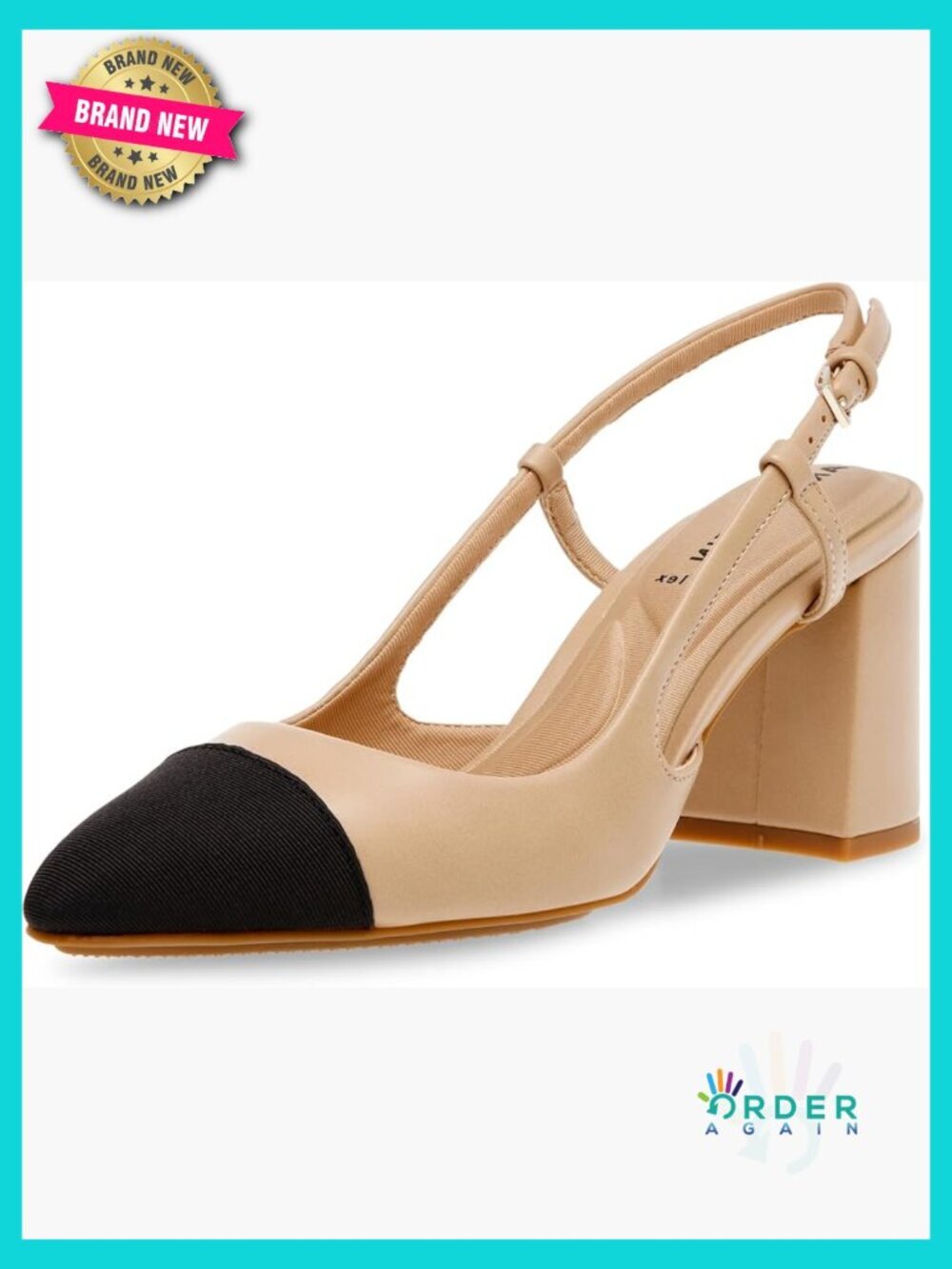 Slingback Pump with Block Heel Elegant Pointed Toe Wedding Party Heels 69.99
